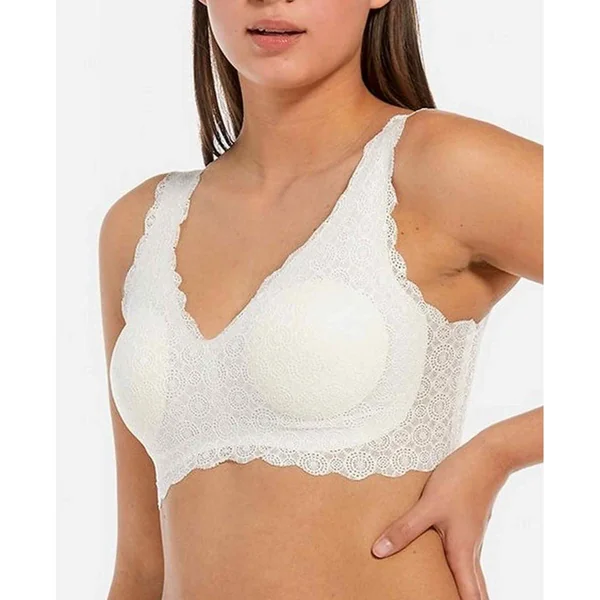 Soutien-gorge dentelle sans armature Blanc Magic Body Fashion