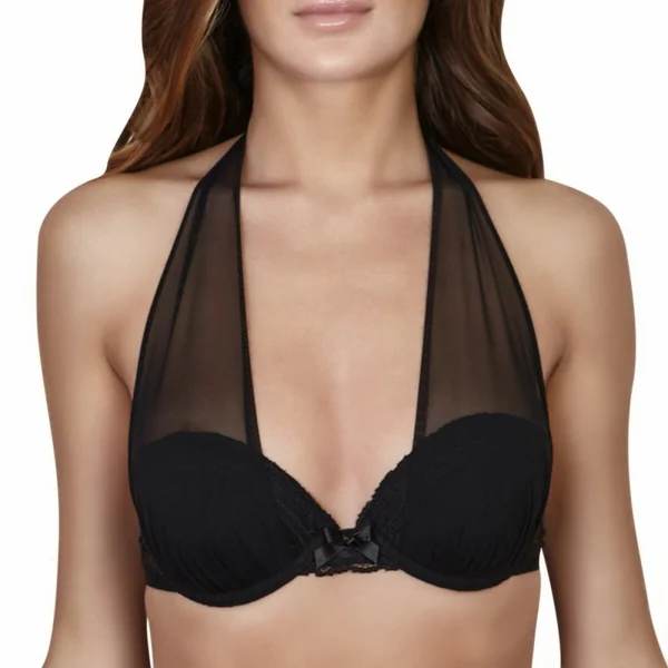 Soutien-Gorge Drapé Noir Midnight Lingerie