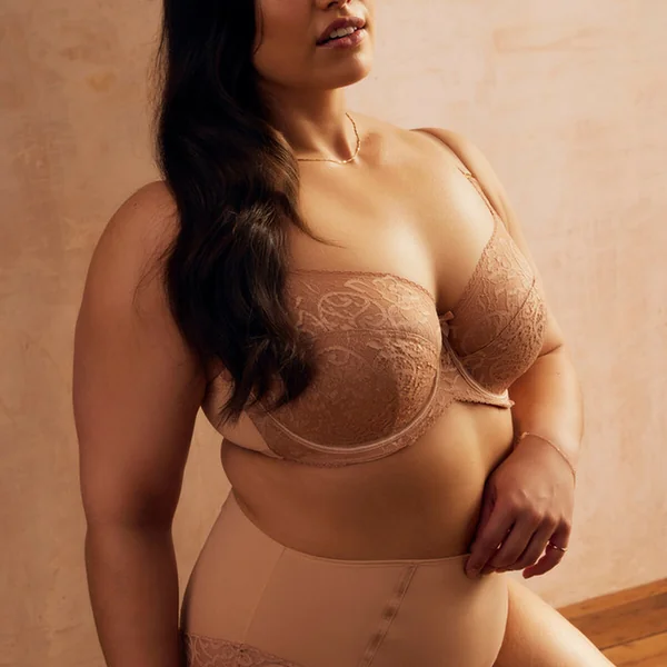 Soutien-gorge emboitant armatures beige Sculptresse