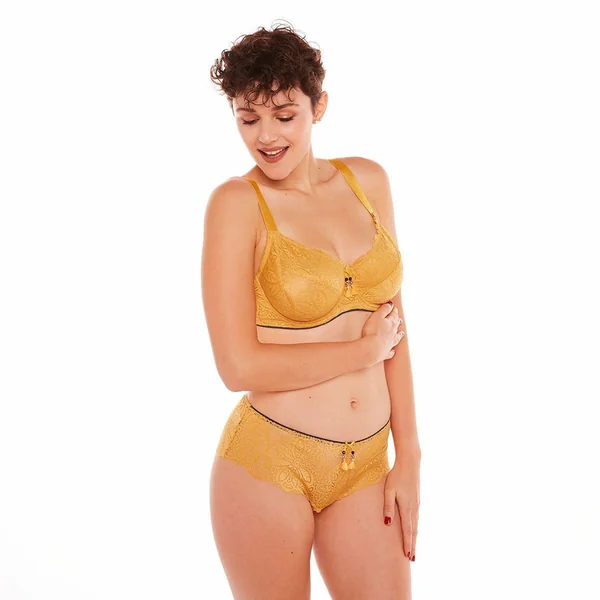 Soutien-gorge emboitant armatures Pomm Poire ZAZIE jaune Pomm Poire