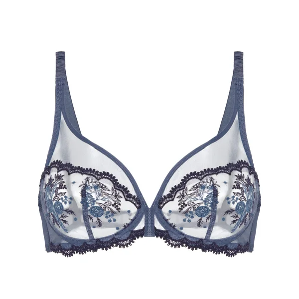 Soutien-gorge emboitant décolleté plongeant bleu Simone Pérèle