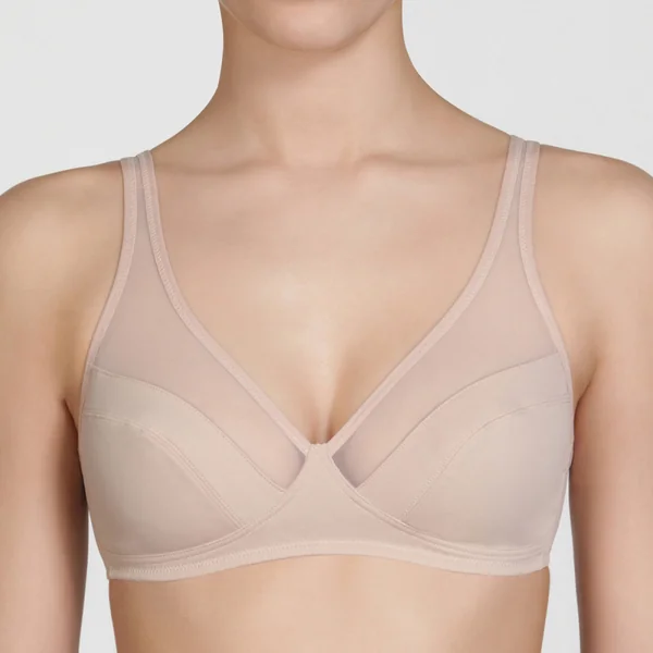 Soutien-gorge emboitant sans armatures beige Dim Generous