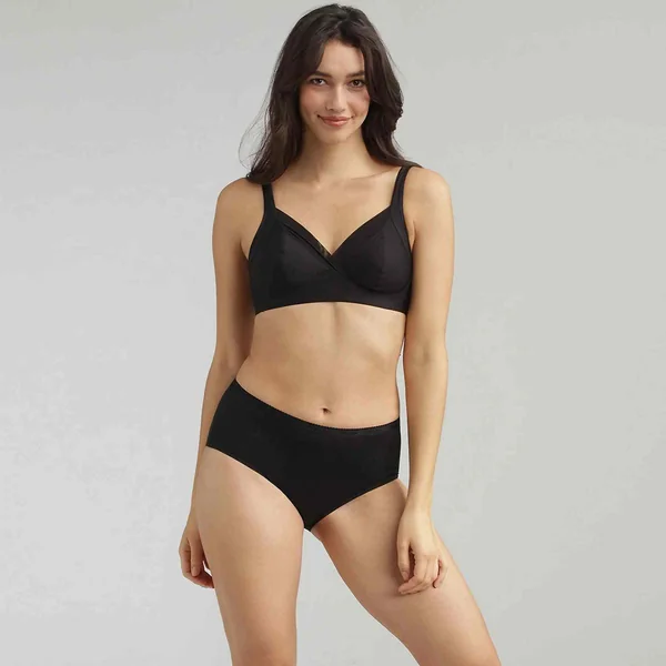 Soutien-gorge emboitant sans armatures - NOIR en coton Playtex