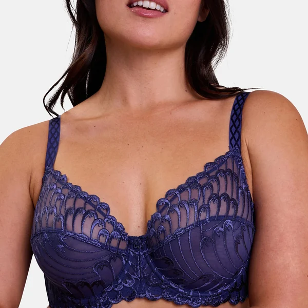 Soutien-gorge emboitant à armatures - Bleu Baromètre Sans Complexe