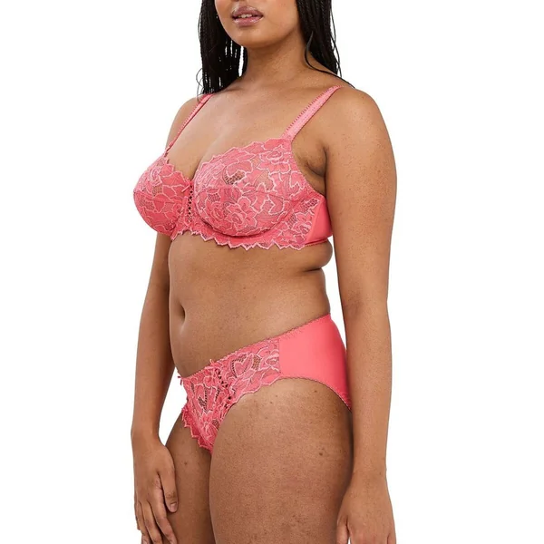 Soutien-gorge emboitant à armatures dentelle - Rose Sans Complexe Arum