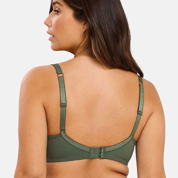 Soutien-gorge emboitant à armatures dentelle - Vert Sans Complexe Arum