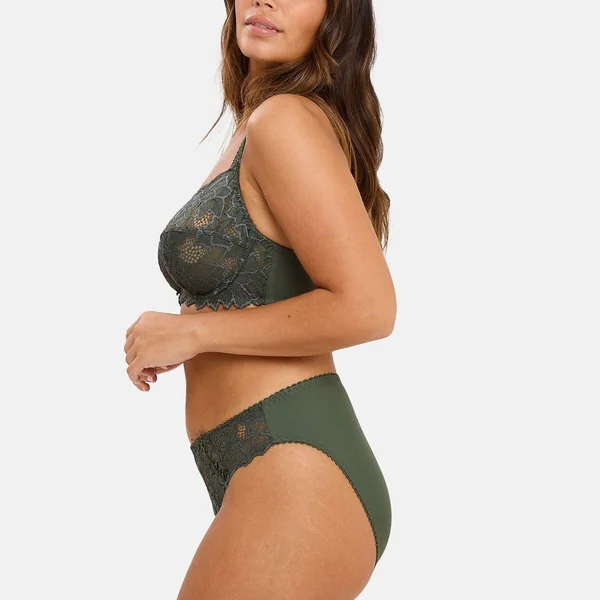 Soutien-gorge emboitant à armatures dentelle - Vert Sans Complexe Arum