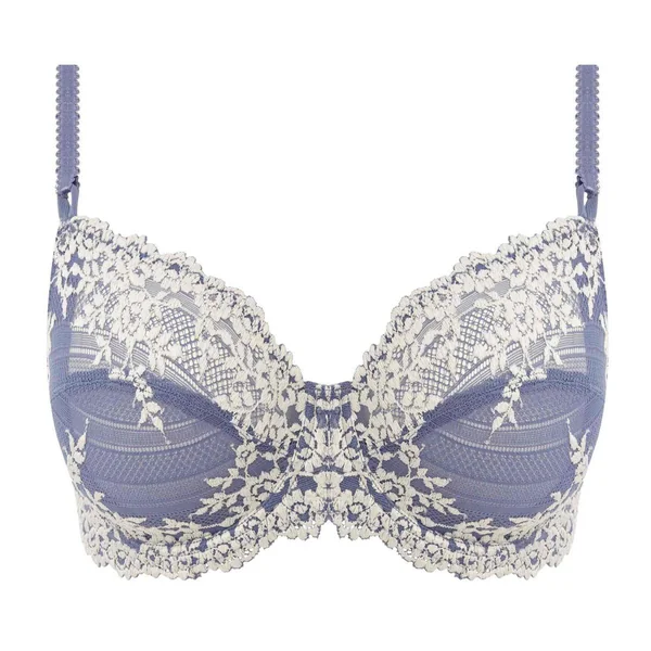 Soutien-gorge emboîtant armatures à Dentelle Florale Stretch - Wacoal Lingerie - Bleu Wacoal lingerie