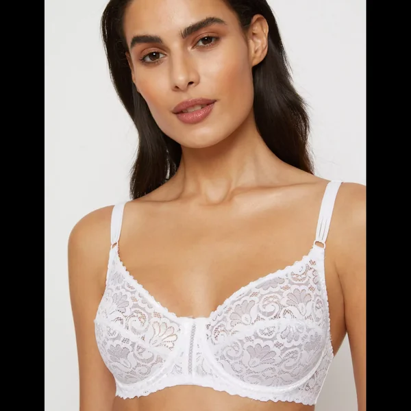 Soutien-Gorge Emboîtant Blanc en dentelle Dorina Jacqueline