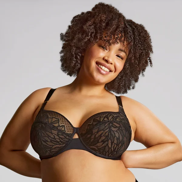 Soutien-gorge emboîtant dentelle - Noir Sculptresse