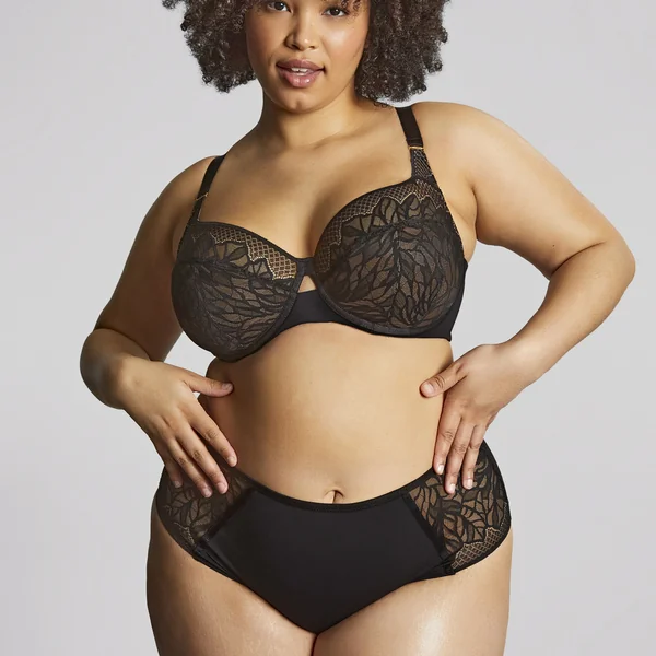 Soutien-gorge emboîtant dentelle - Noir Sculptresse