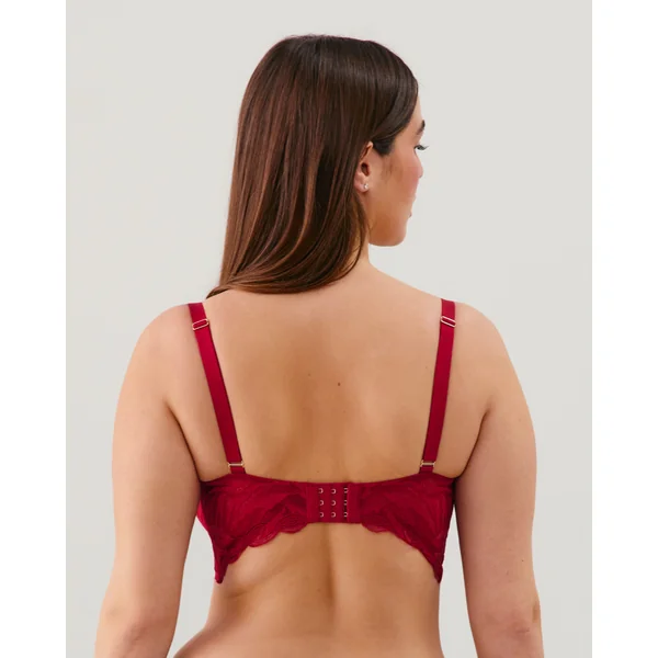 Soutien-gorge en dentelle rouge