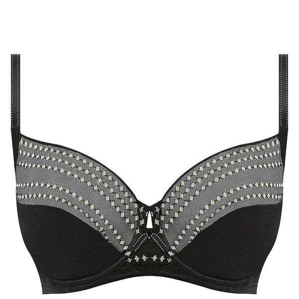 Soutien-gorge grand maintien armatures Wacoal RESPECT Black Champagne Wacoal lingerie
