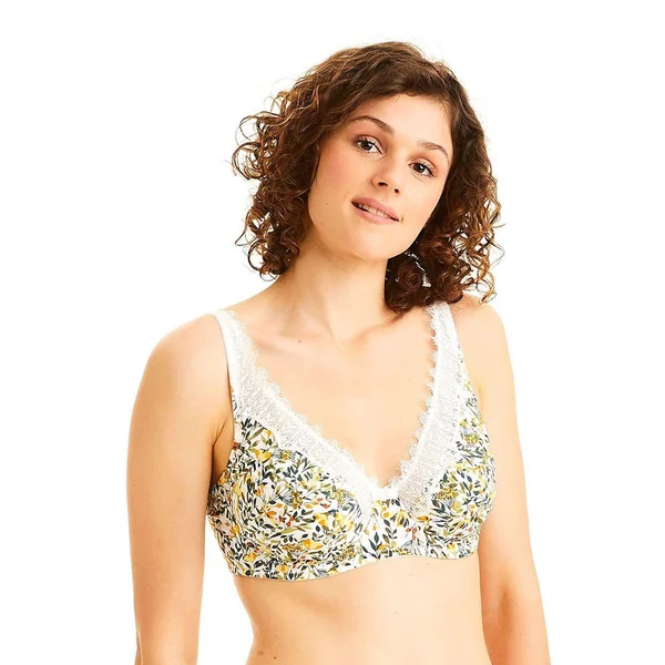 Soutien-gorge grand maintien ivoire Pamoison Pomm Poire