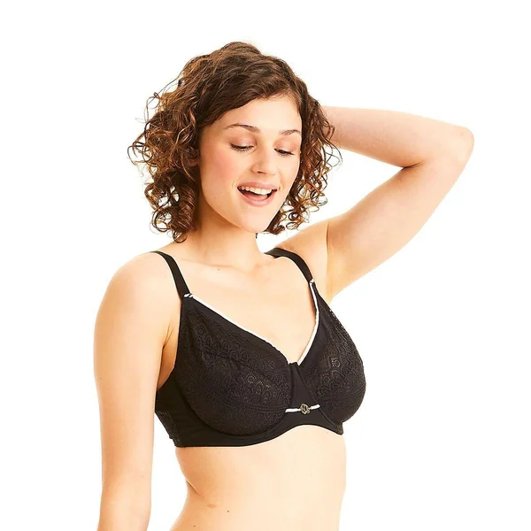 Soutien-gorge grand maintien noir Image Pomm Poire