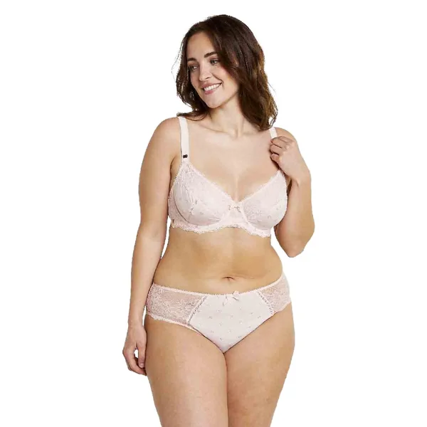Soutien-gorge grand maintien poudre Louange rose Brigitte Bardot