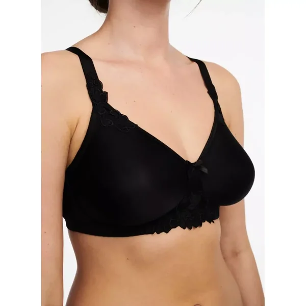 Soutien-gorge grand maintien sans armatures noir Chantelle Hedona