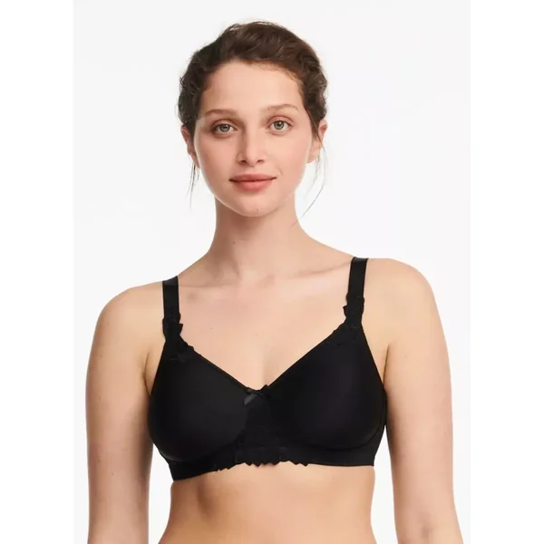Soutien-gorge grand maintien sans armatures noir Chantelle Hedona