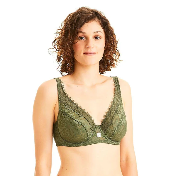 Soutien-gorge grand maintien vert Pamoison Pomm Poire