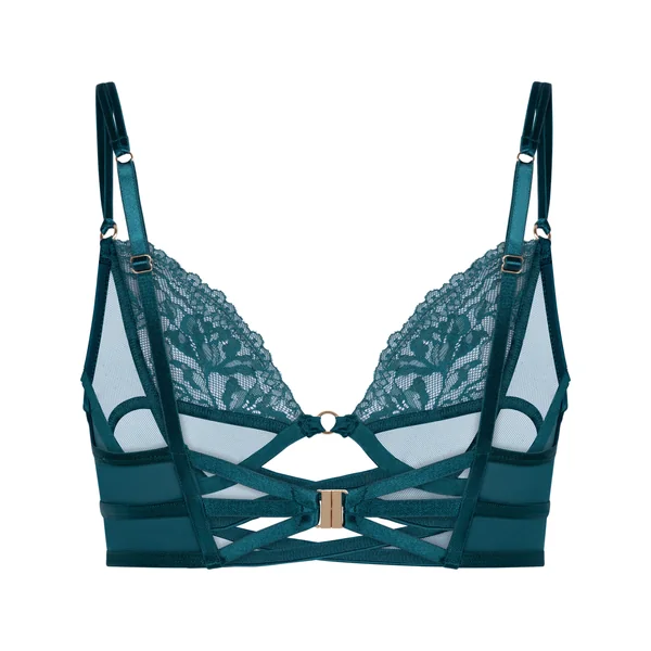 Soutien-Gorge Longline Amel à Armatures Sans Rembourrage - Bleu
