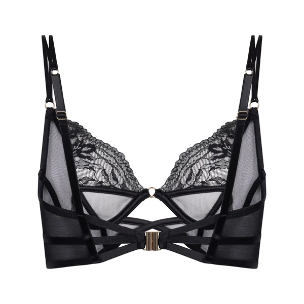 Soutien-Gorge Longline Amel à Armatures Sans Rembourrage - Noir