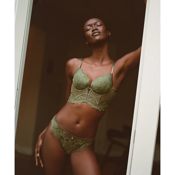 Soutien-Gorge Longline Armaturé et Rembourré Prina - Vert