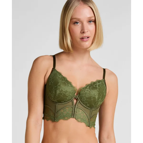 Soutien-Gorge Longline Armaturé et Rembourré Prina - Vert