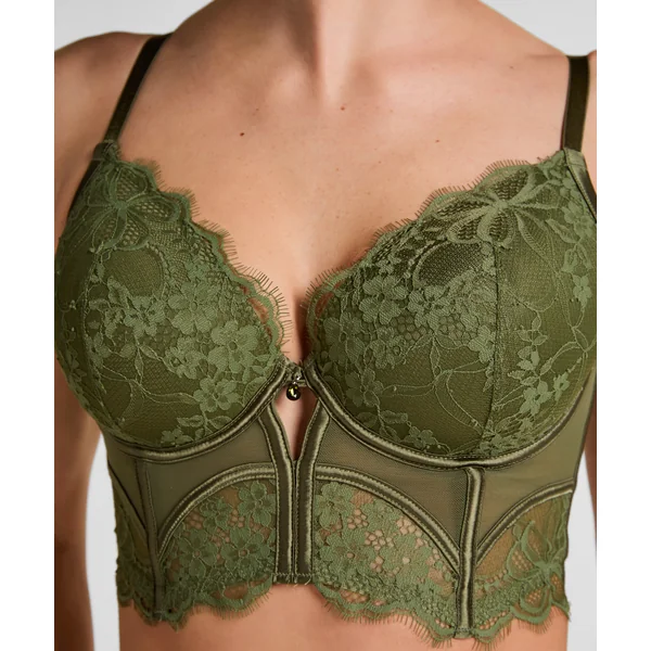 Soutien-Gorge Longline Armaturé et Rembourré Prina - Vert
