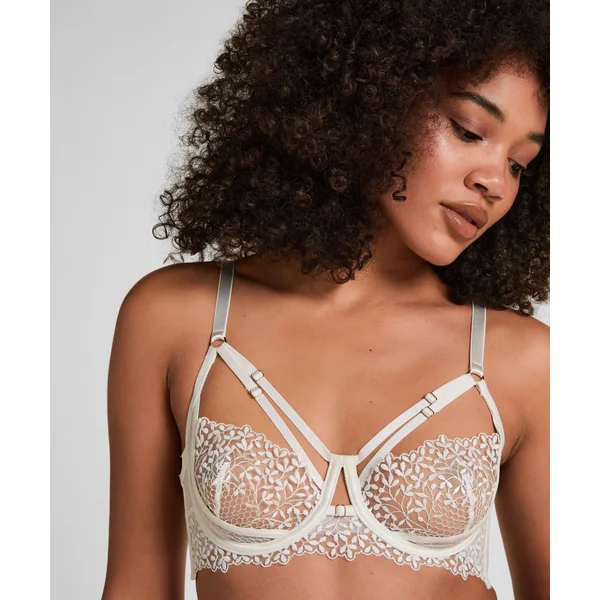 Soutien-Gorge Longline Kristina Armaturé Sans Rembourrage - Blanc
