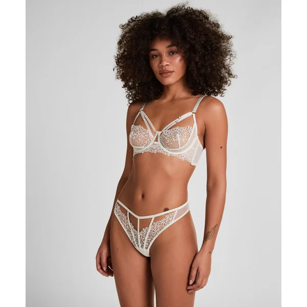 Soutien-Gorge Longline Kristina Armaturé Sans Rembourrage - Blanc
