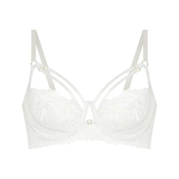 Soutien-Gorge Longline Kristina Armaturé Sans Rembourrage - Blanc