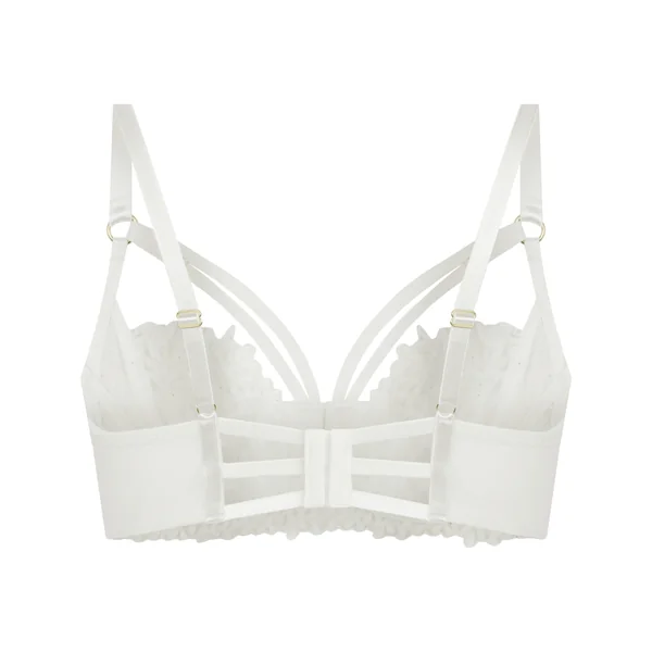 Soutien-Gorge Longline Kristina Armaturé Sans Rembourrage - Blanc