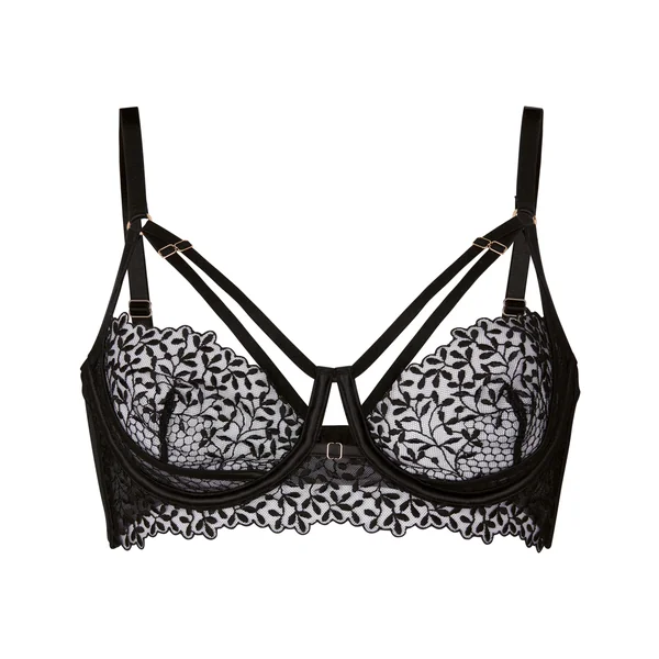 Soutien-Gorge Longline Kristina Armaturé Sans Rembourrage - Noir