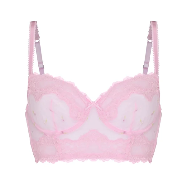 Soutien-Gorge Longline à Armatures Sans Rembourrage Camellia - Rose