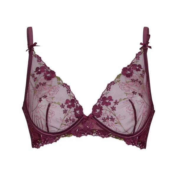 Soutien-Gorge Longline à Armatures Sans Rembourrage Peonie - Violet