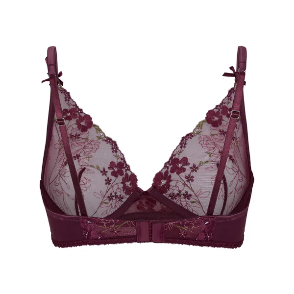 Soutien-Gorge Longline à Armatures Sans Rembourrage Peonie - Violet
