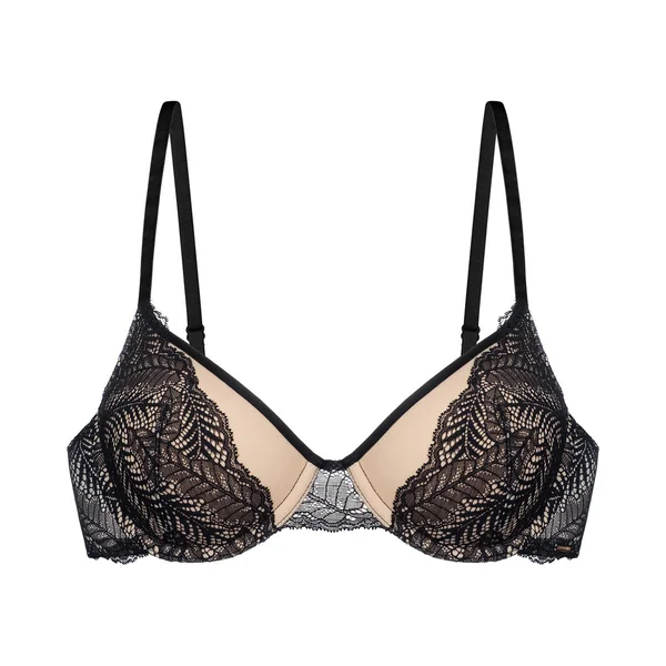 Soutien-gorge légèrement rembourré Noir et beige Dorina