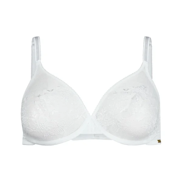 Soutien-gorge moulé transparent - Blanc Gossard Glossies Lace
