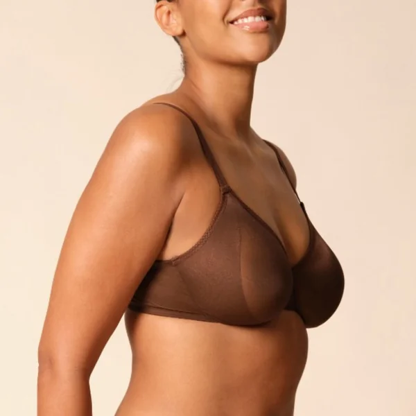 Soutien-gorge moulé transparent marron Gossard Glossies