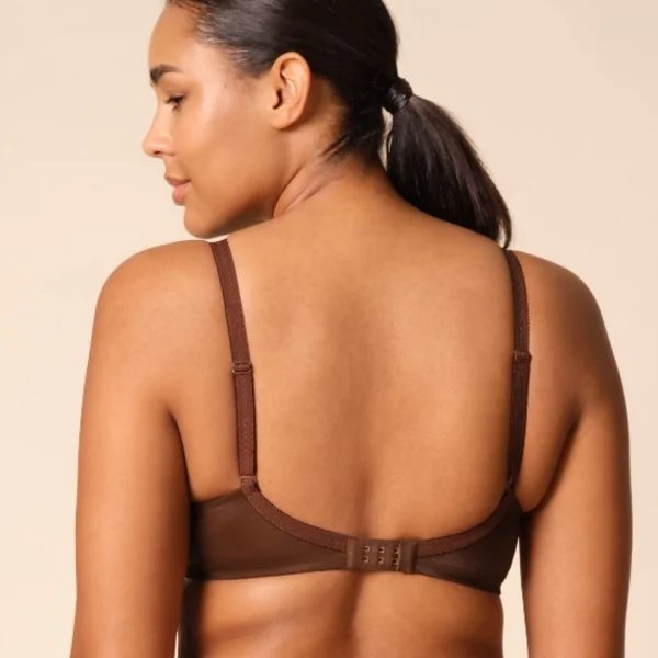 Soutien-gorge moulé transparent marron Gossard Glossies