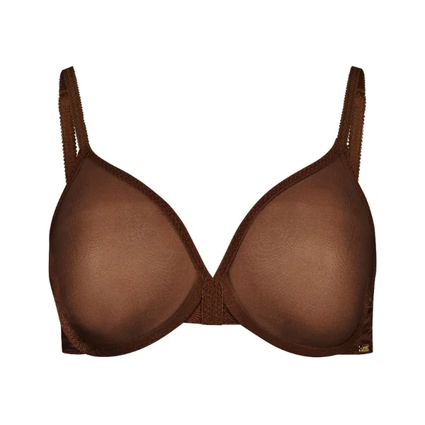 Soutien-gorge moulé transparent marron Gossard Glossies