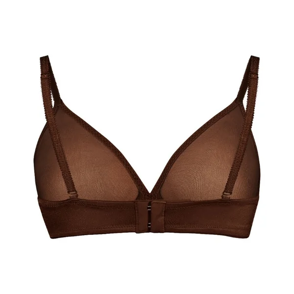 Soutien-gorge moulé transparent marron Gossard Glossies