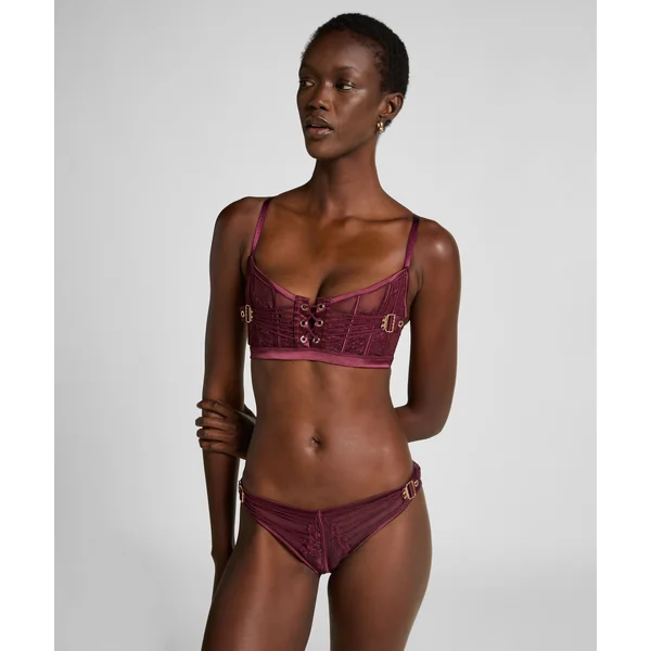 Soutien-gorge non rembourré longline Avela - Rouge