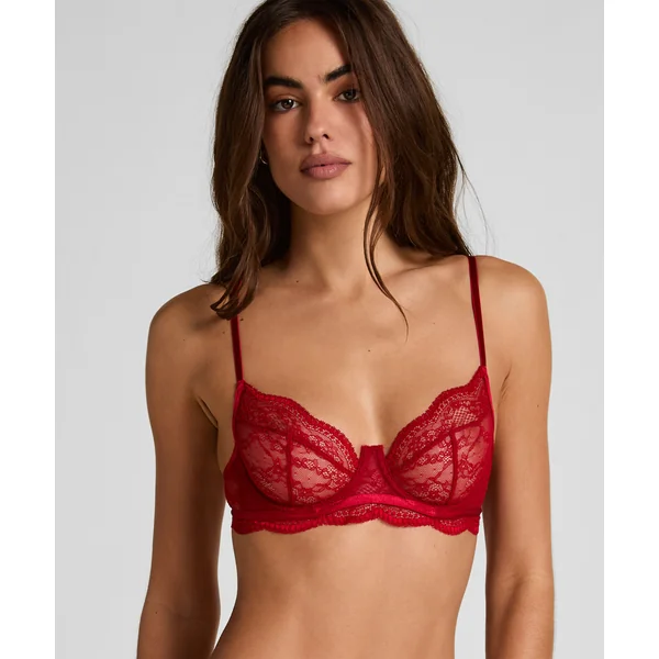 Soutien-gorge non-rembourré à armatures Isabelle - Rouge