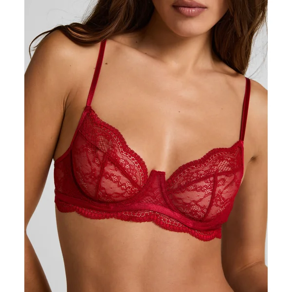 Soutien-gorge non-rembourré à armatures Isabelle - Rouge