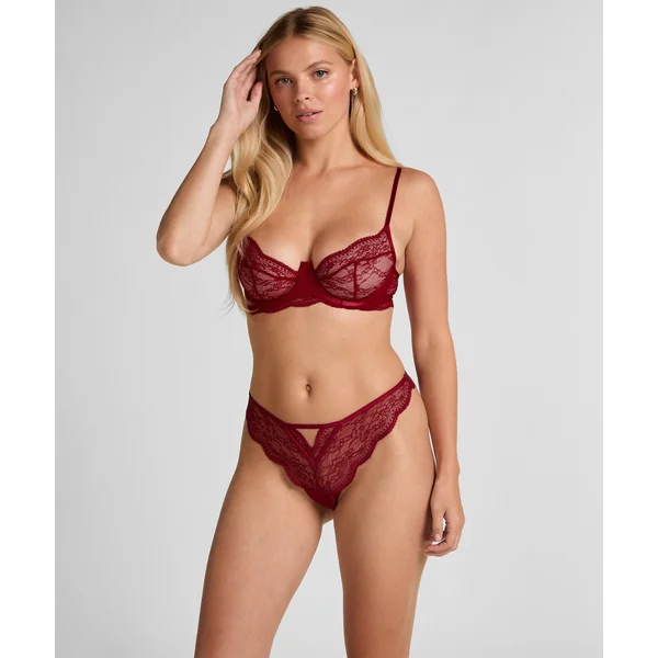 Soutien-gorge non-rembourré à armatures Isabelle - Rouge