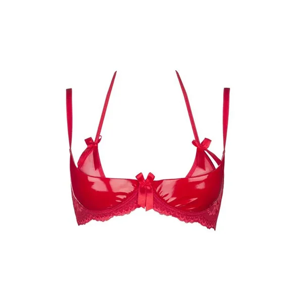 Soutien-gorge ouvert Rouge V-6481 (85D)