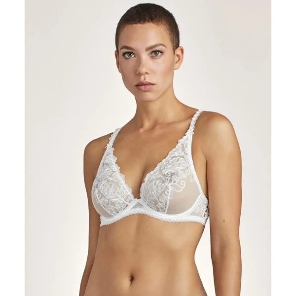 Soutien-gorge plongeant armatures Aubade POUR TOUJOURS - Blanc Aubade