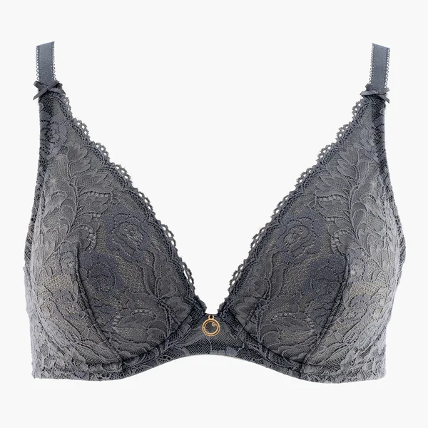 Soutien-gorge plongeant armatures Aubade ROSESSENCE gris Aubade