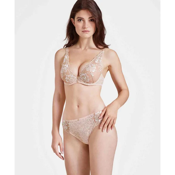 Soutien-gorge plongeant armatures Beige Aubade Mélodie d’Eté Aubade